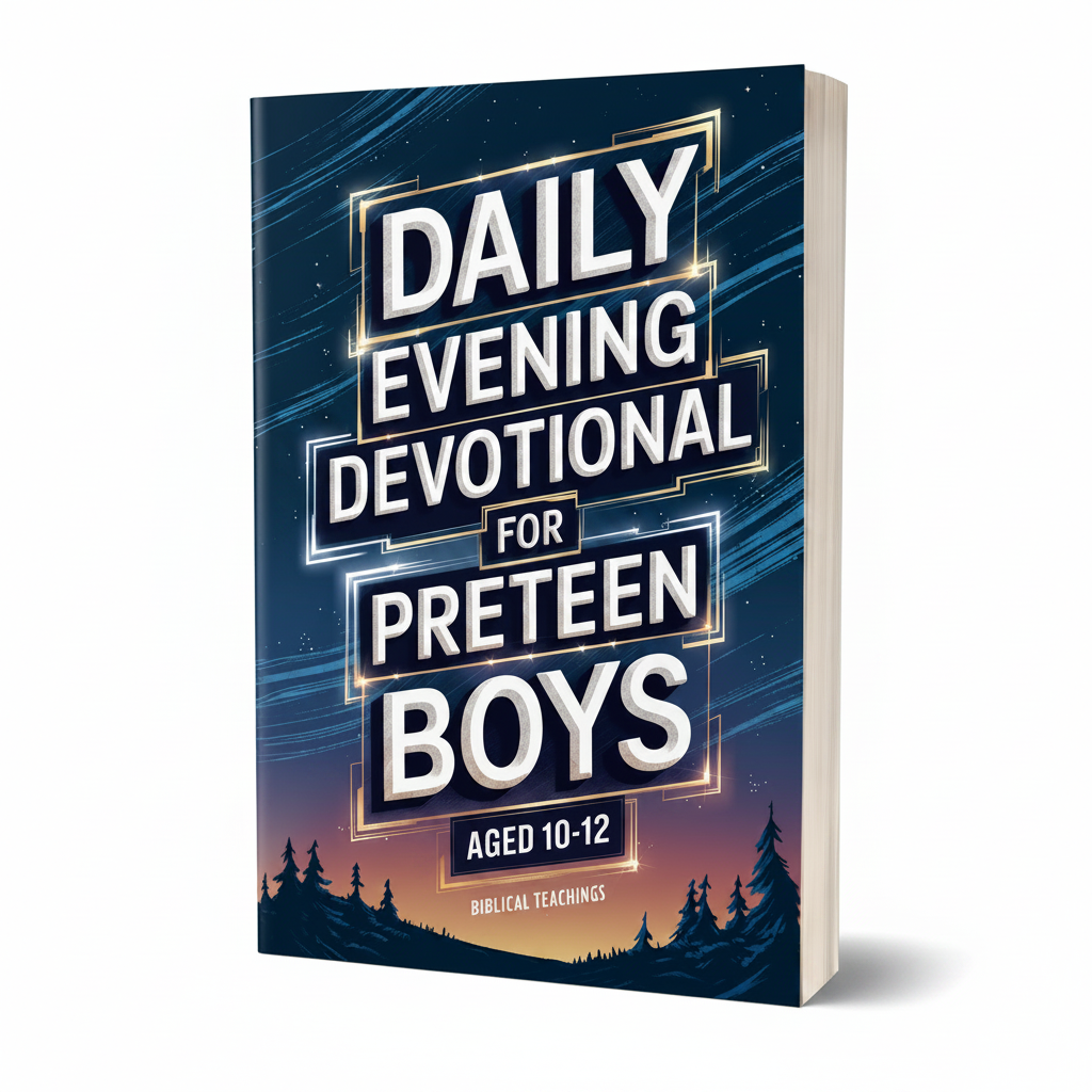 Daily Evening Devotional For Preteen Boys Aged 10-12: 5-Minute Devotions To End Your Day With Reflection, Bible Lessons, God (Paperback)