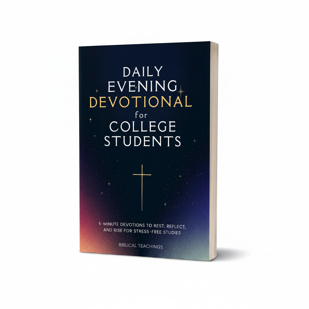 Daily Evening Devotional For College Students: 5-Minute Devotions To Rest, Reflect, And Rise For Stress-Free Studies (Paperback)
