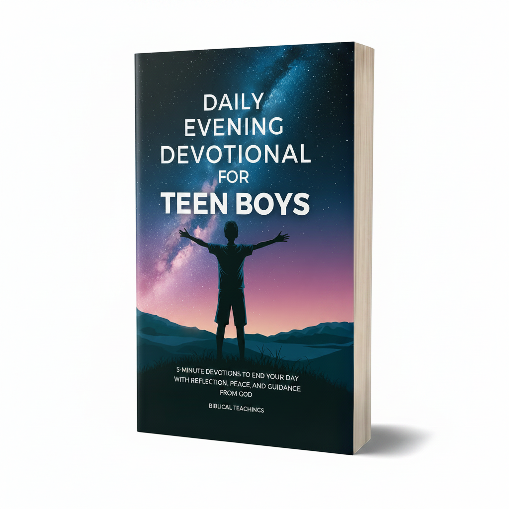 Daily Evening Devotional For Teen Boys: 5-Minute Devotions To End Your Day With Reflection, Peace, And Guidance From God (Paperback)