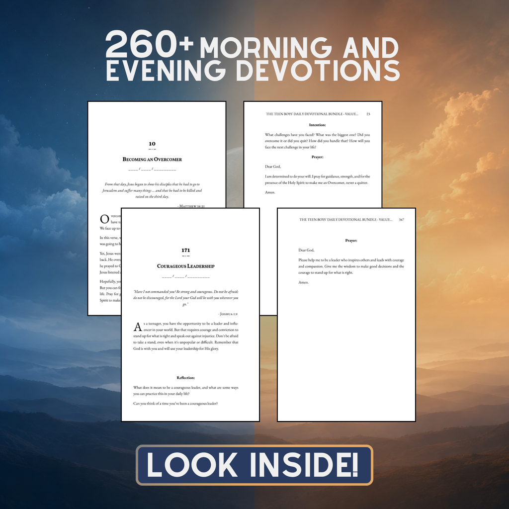 The Teen Boys' Daily Devotional - Value Edition: Empowering Mornings And Reflective Evenings: 5-Minute Devotions for Purposeful Days and Peaceful Nights (Daily Devotional For Teen Boys) (Paperback)