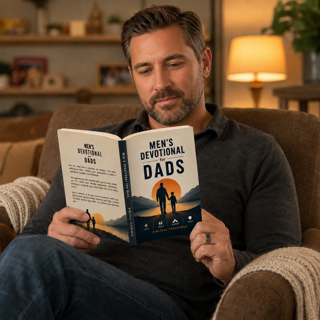 Men's Devotional For Dads: 5-Minute Devotions To Grow In Your Faith, Build Close Family Bonds, And Become The Parent Your Kids Need (Paperback)