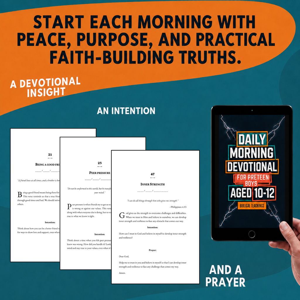 Daily Morning Devotional For Preteen Boys Aged 10-12: 5-Minute Bible Devotions To Build Confidence While Discovering & Exploring Your Faith (Paperback)