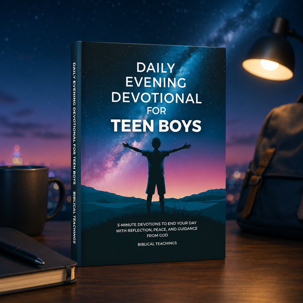 Daily Evening Devotional For Teen Boys: 5-Minute Devotions To End Your Day With Reflection, Peace, And Guidance From God (Paperback)