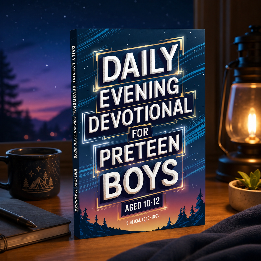 Daily Evening Devotional For Preteen Boys Aged 10-12: 5-Minute Devotions To End Your Day With Reflection, Bible Lessons, God (Paperback)