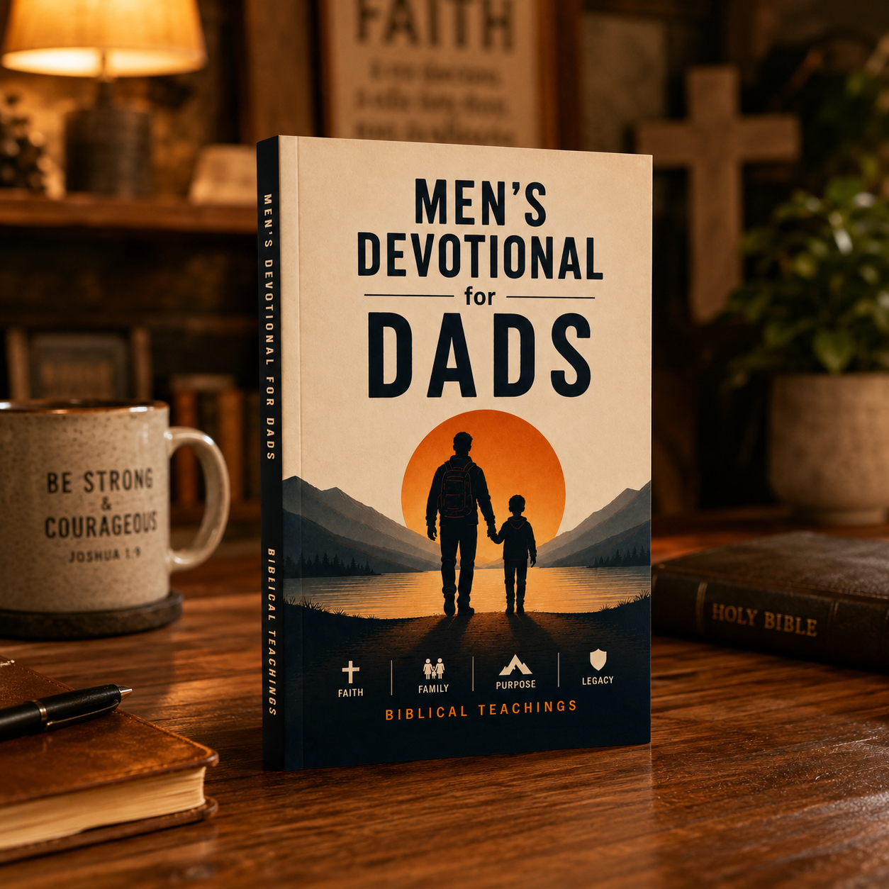 Men's Devotional For Dads: 5-Minute Devotions To Grow In Your Faith, Build Close Family Bonds, And Become The Parent Your Kids Need (Paperback)