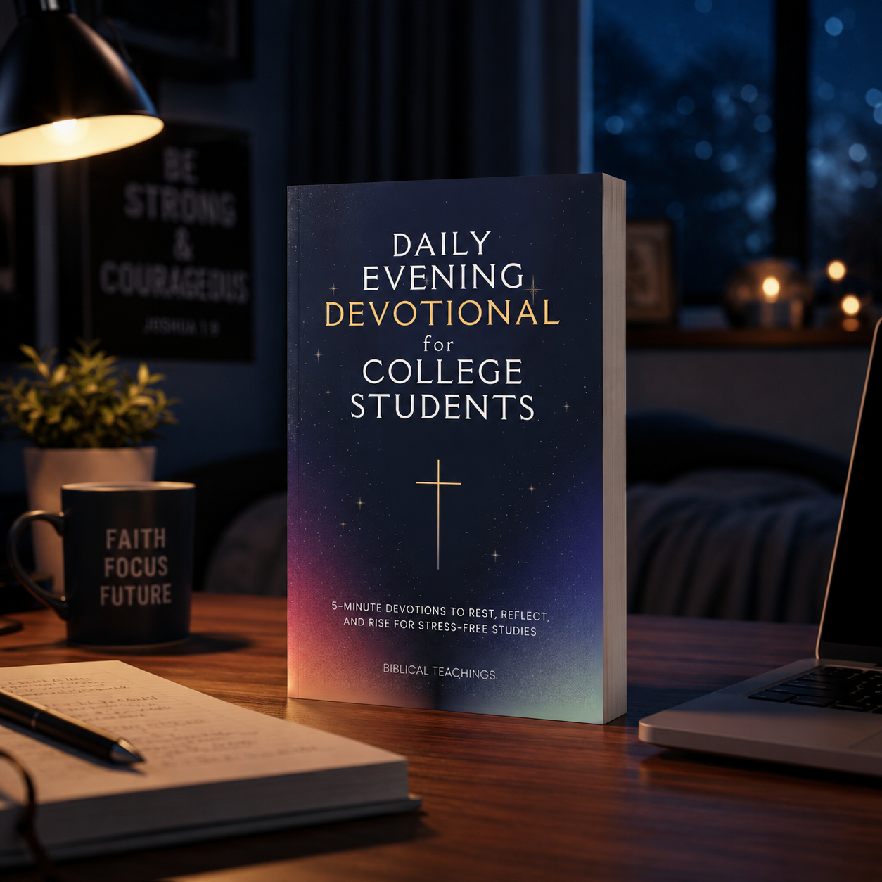 Daily Evening Devotional For College Students: 5-Minute Devotions To Rest, Reflect, And Rise For Stress-Free Studies (Paperback)