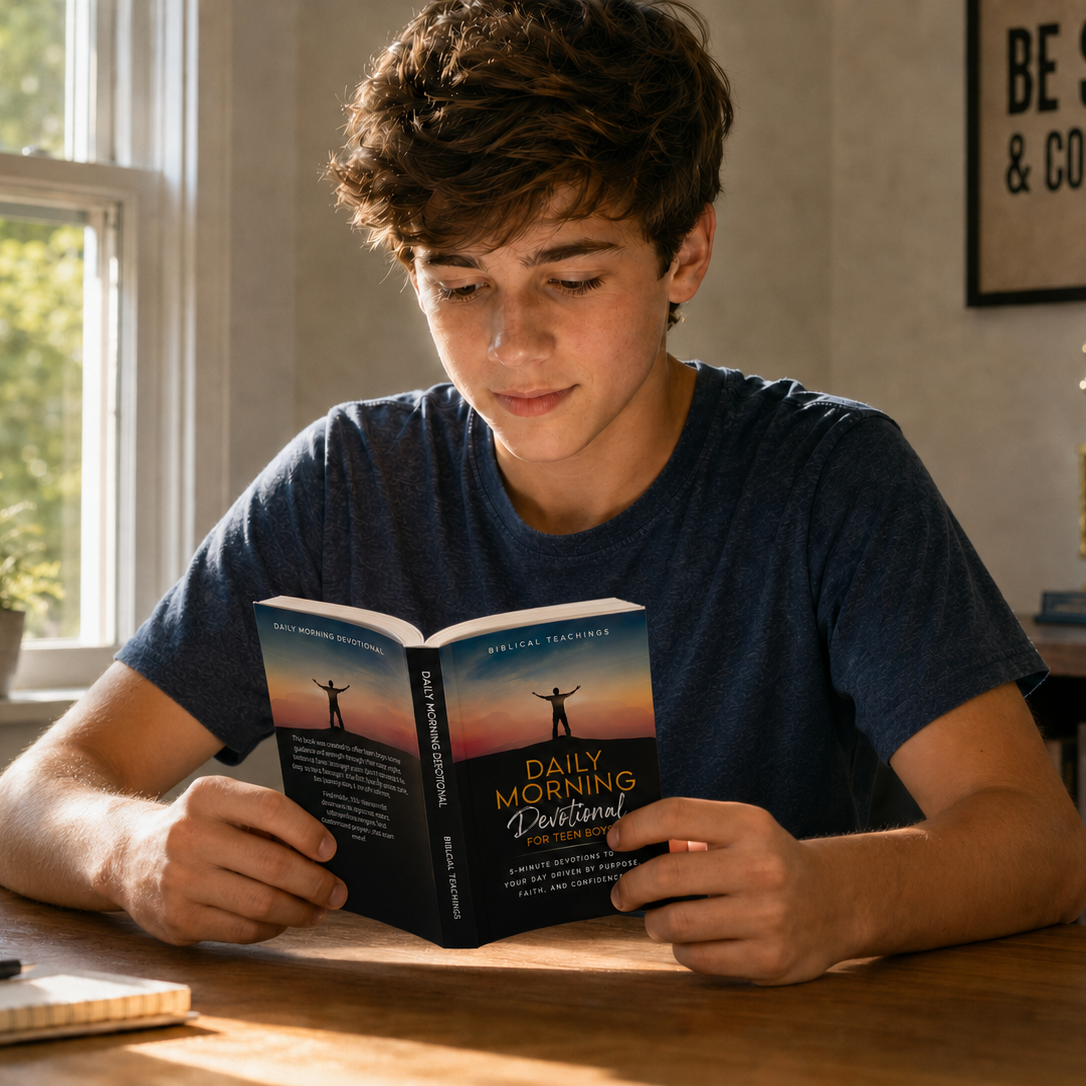 Daily Morning Devotional For Teen Boys: 5-Minute Devotions To Win Your Day Driven By Purpose, Faith, And Confidence. (Paperback)
