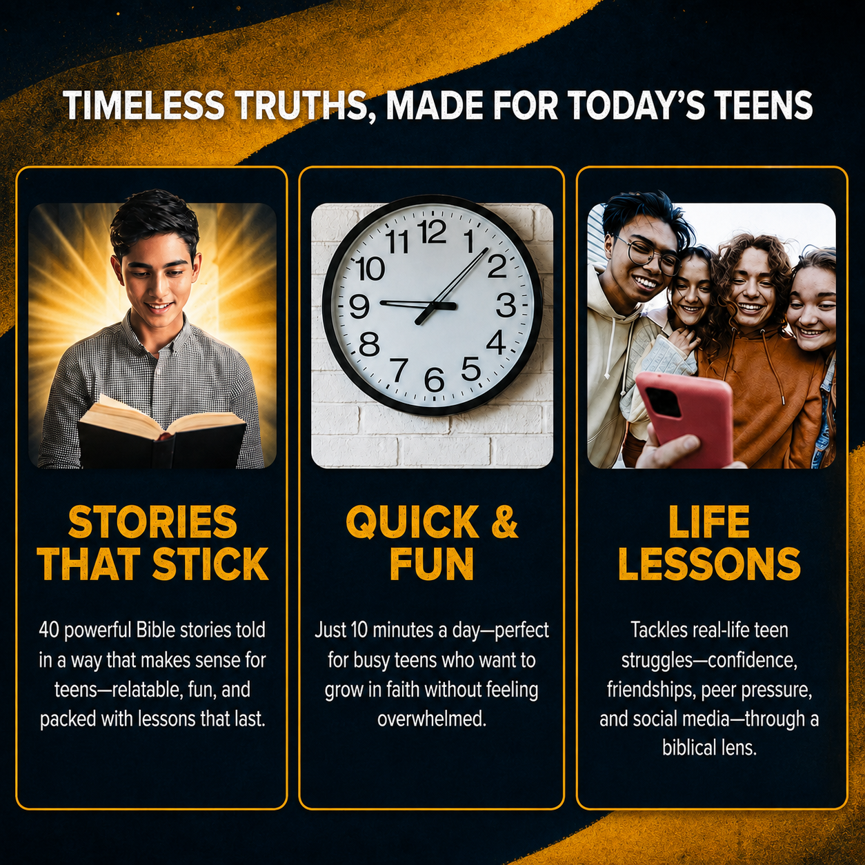 10-Minute Bible Stories for Teens: A Modern, Interactive Guide For Today’s Youth To Explore Their Faith, Discover Timeless Values, & Tackle New Challenges With God’s Wisdom (Paperback)