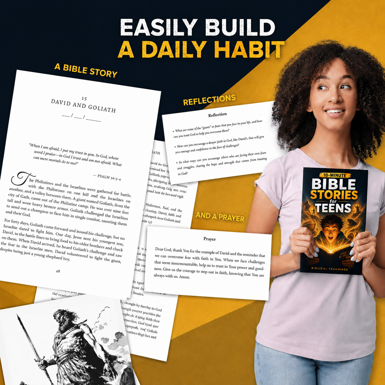 10-Minute Bible Stories for Teens: A Modern, Interactive Guide For Today’s Youth To Explore Their Faith, Discover Timeless Values, & Tackle New Challenges With God’s Wisdom (Paperback)