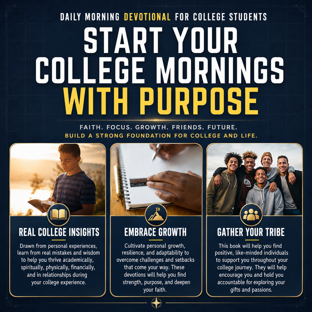 Daily Morning Devotional for College Students: 5-Minute Devotions To Empower Christian Men During Their Studies (Paperback)