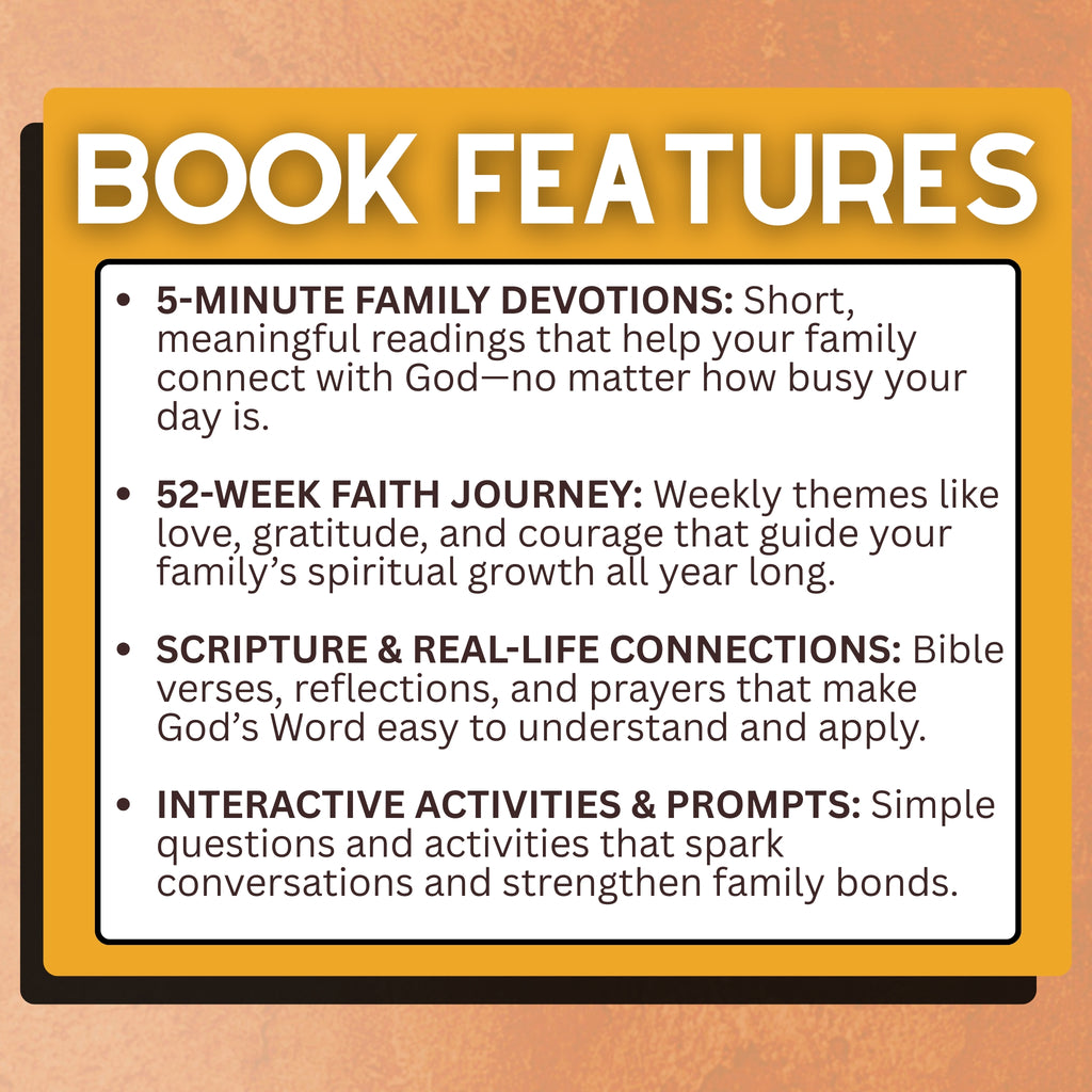 12 Months of 5-Minute Family Devotions For Kids, Teens, And Parents: 52 Weeks of Faith-Building Activities, Prayer, And Bible Study For Strengthening Family Connections (Paperback)
